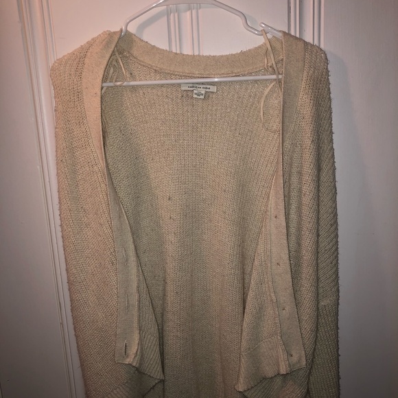 Cream American Eagle Cardigan - Picture 2 of 6
